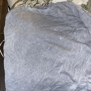 Gray oversized target sweater